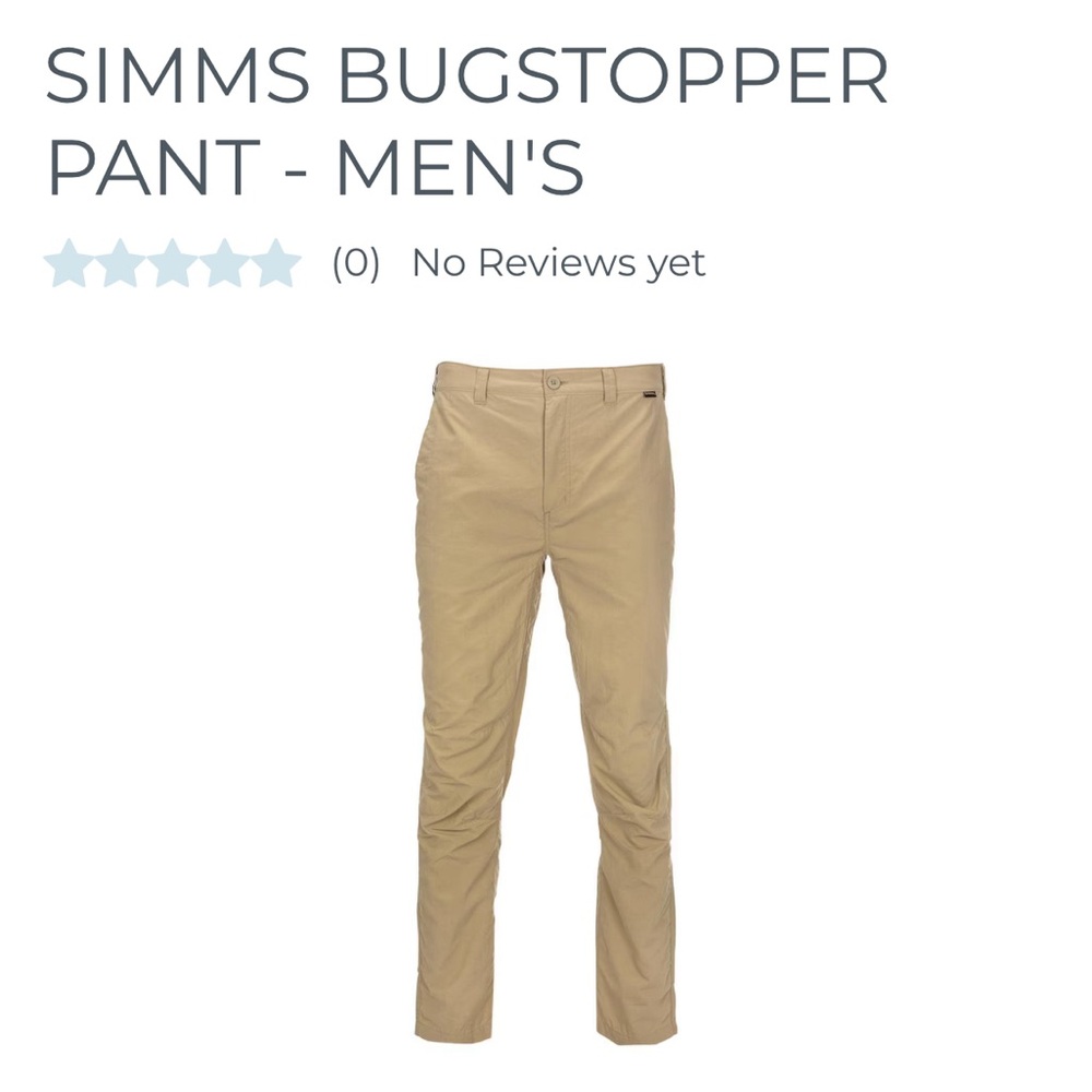 Simms’ Bugstopper® Pants size 30 / 30.